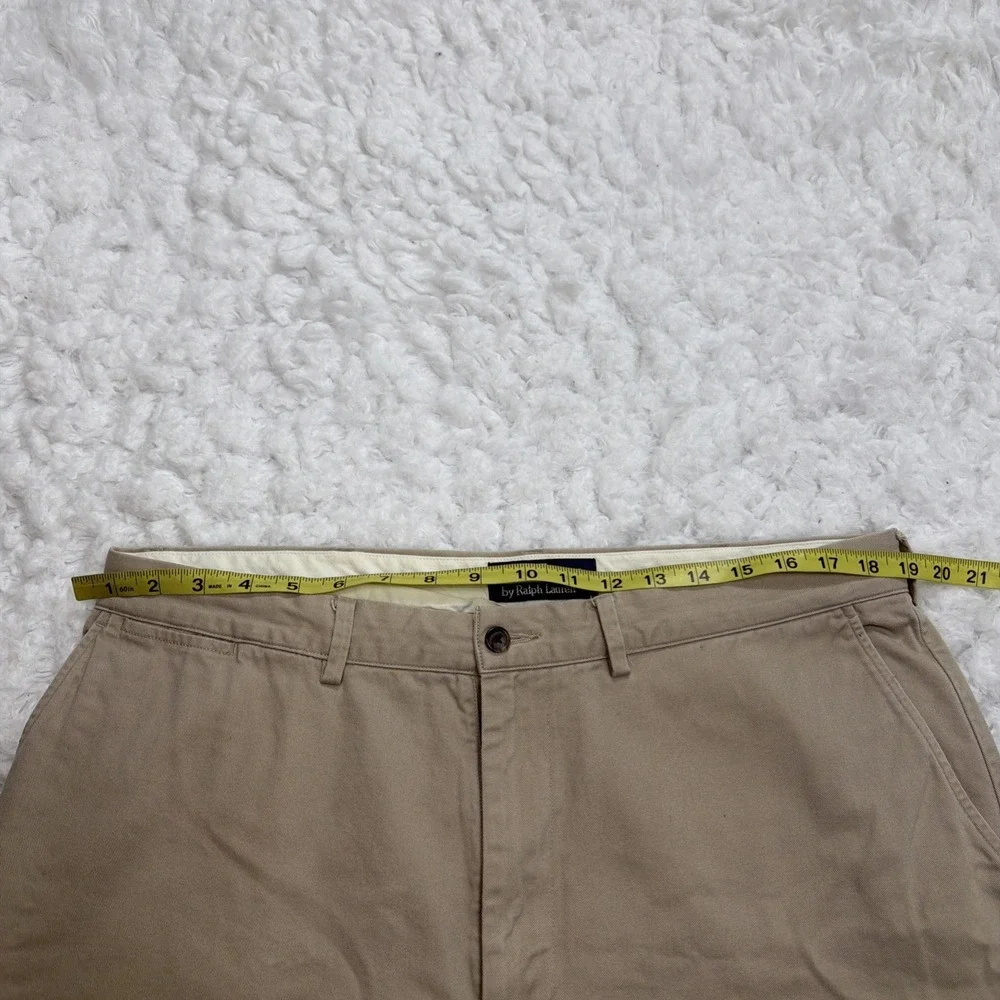 VTG Polo Ralph Lauren Chino‎ Pants 38 38x29 Beige Classic Straight Leg 90s Retro